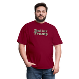 Dollar Trump Graphic T-Shirt – Bold Conservative Statement Tee - burgundy