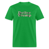 Dollar Trump Graphic T-Shirt – Bold Conservative Statement Tee - bright green